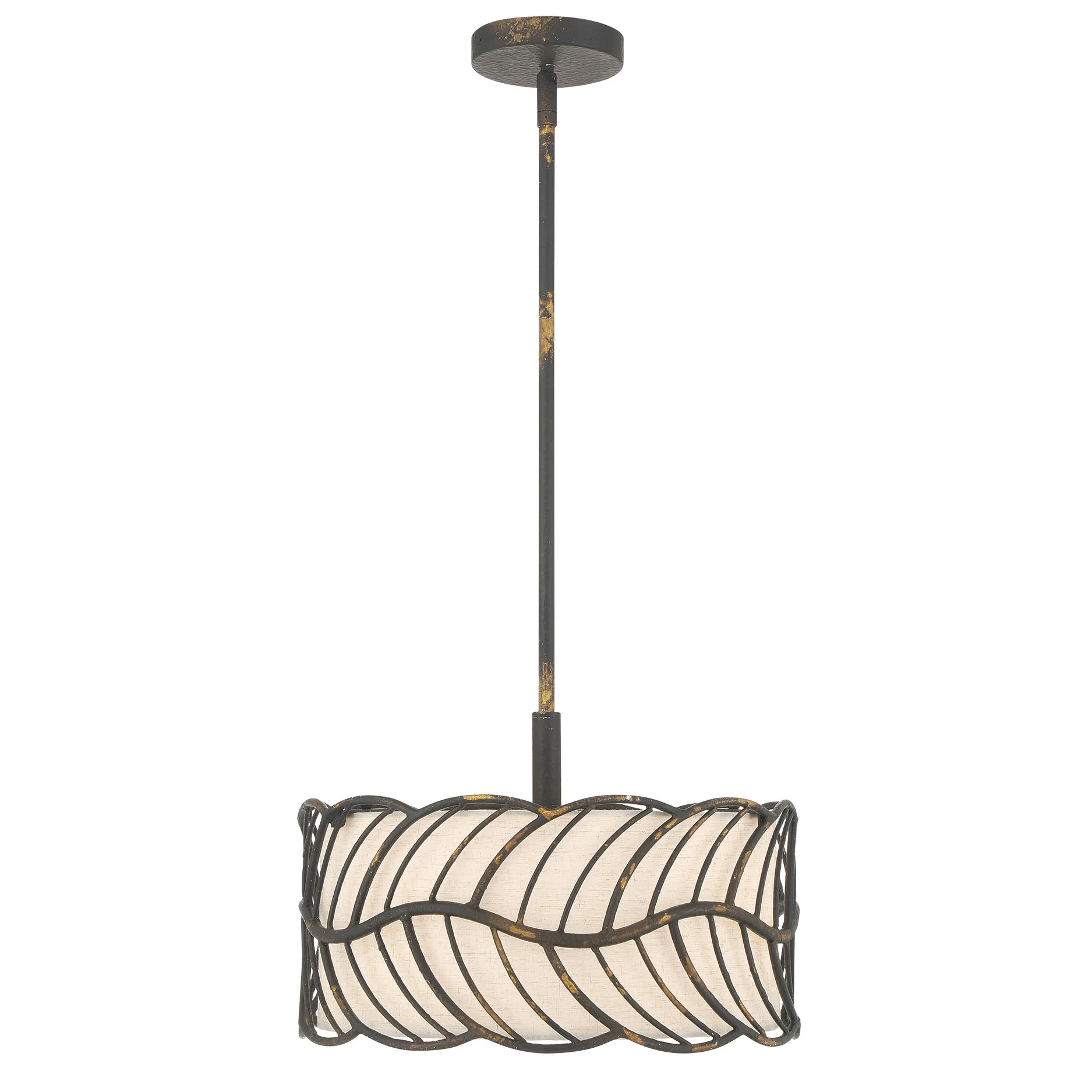 Simbolo 3-light Pendant in Antique Black Iron - Image 4