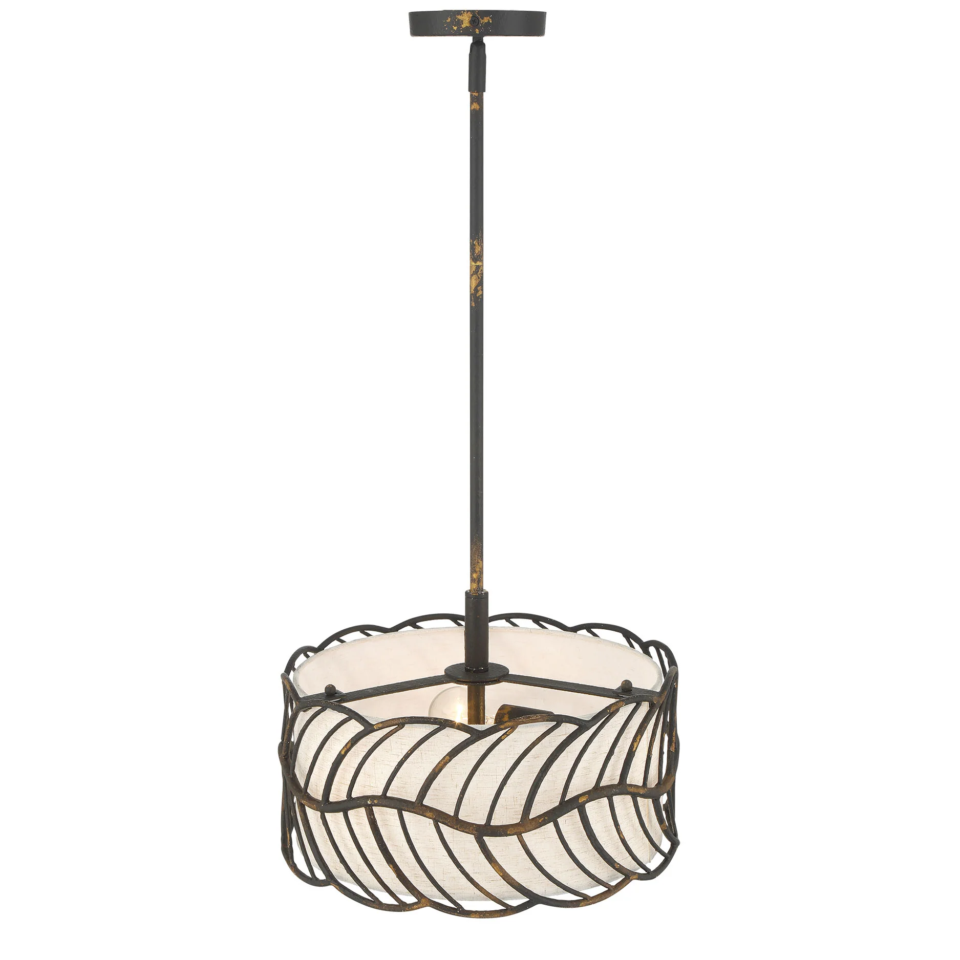 Simbolo 3-light Pendant in Antique Black Iron - Image 6