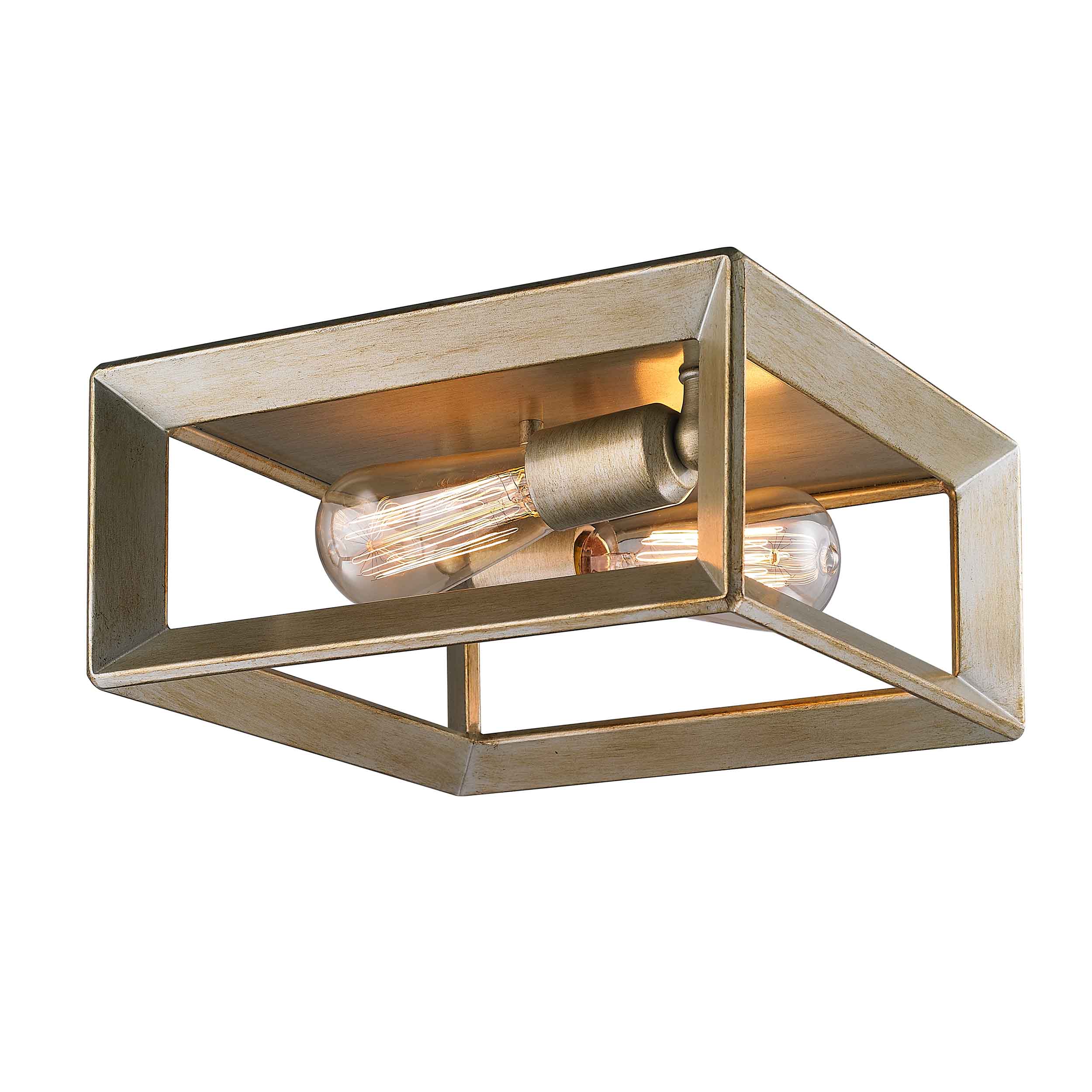 Smyth 2-light Flush Mount in White Gold - Image 2