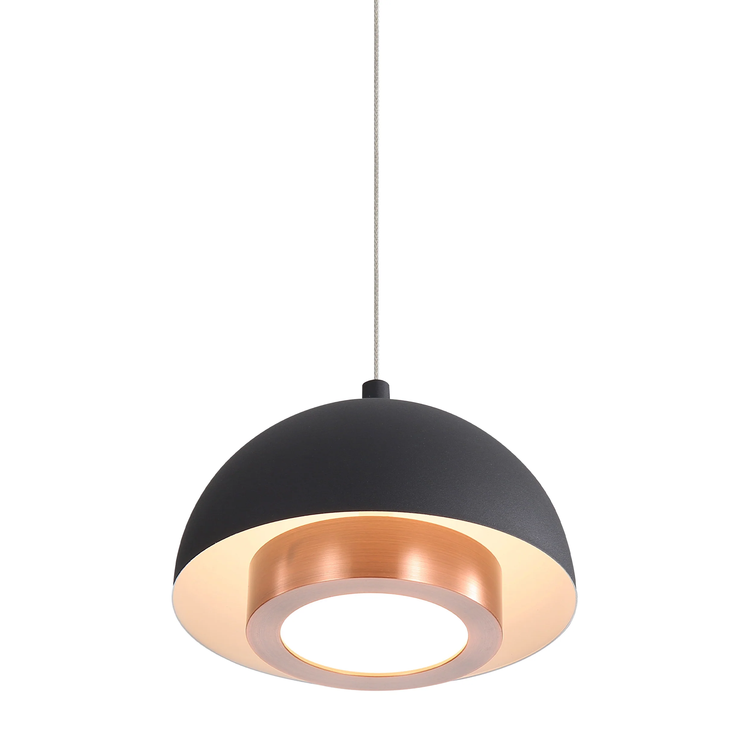 Solsken Integrated LED 7in Pendant in Sand Black - Image 5