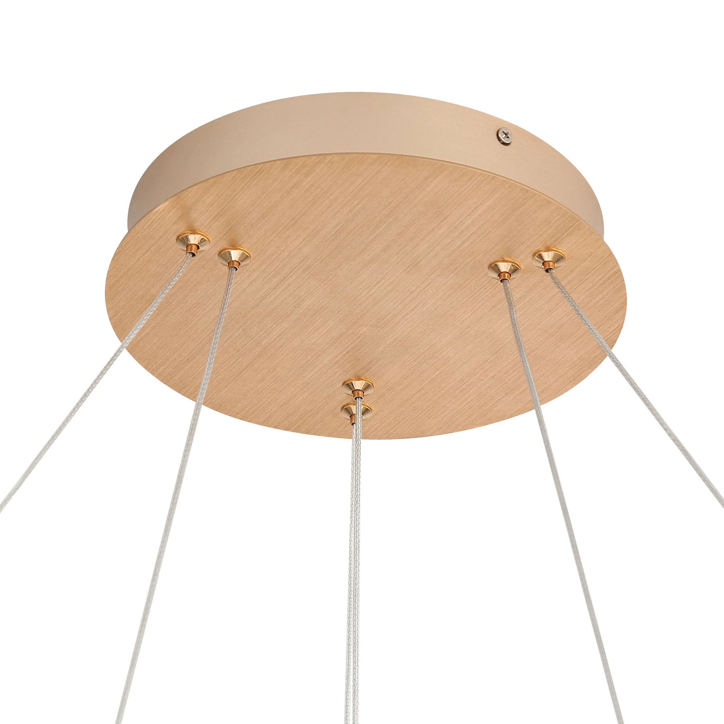Spirale Integrated LED Two-Tier 32in Chandelier in Anodized Gold - Image 8