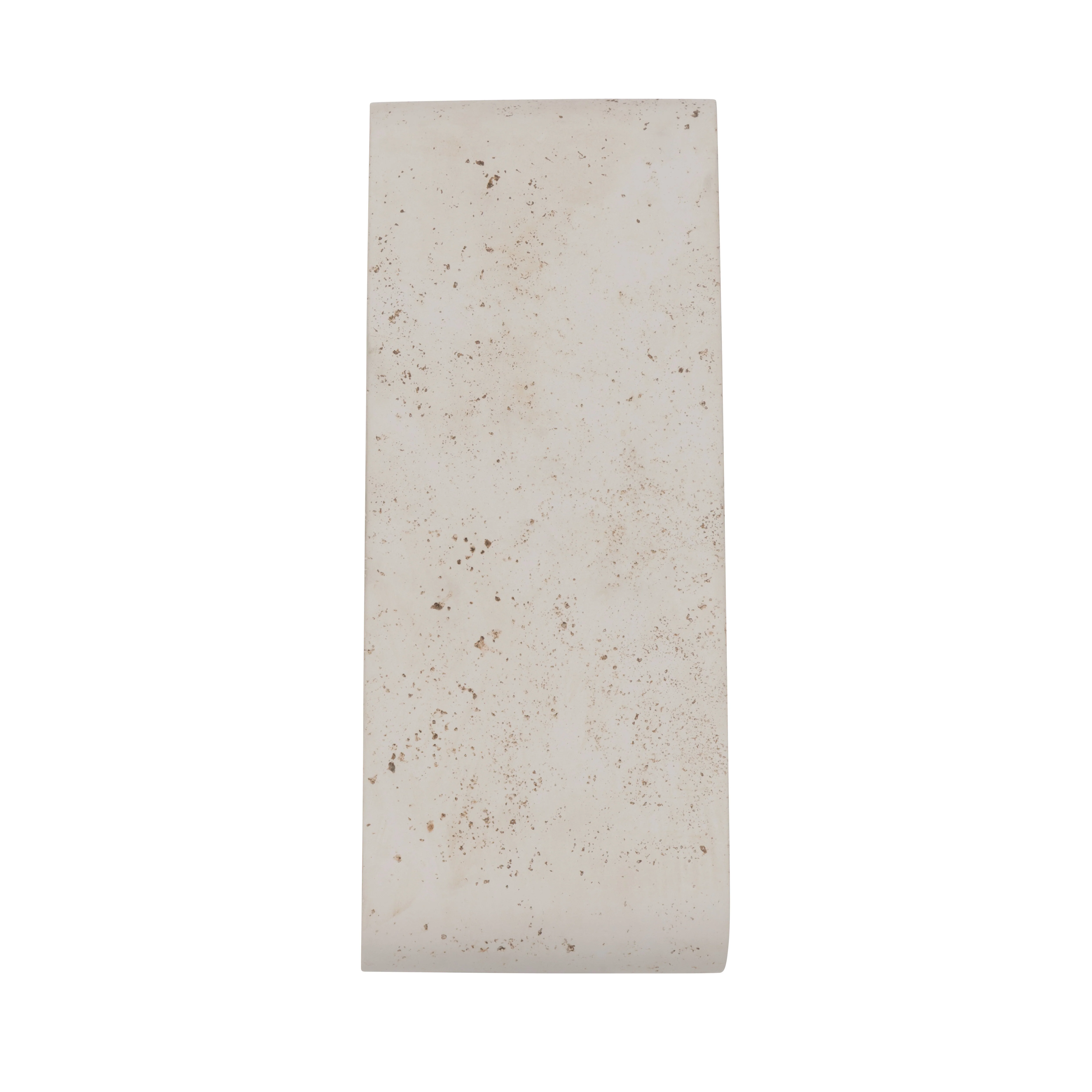 Stela Integrated LED 16in Outdoor Wall in White Travertine - Image 2