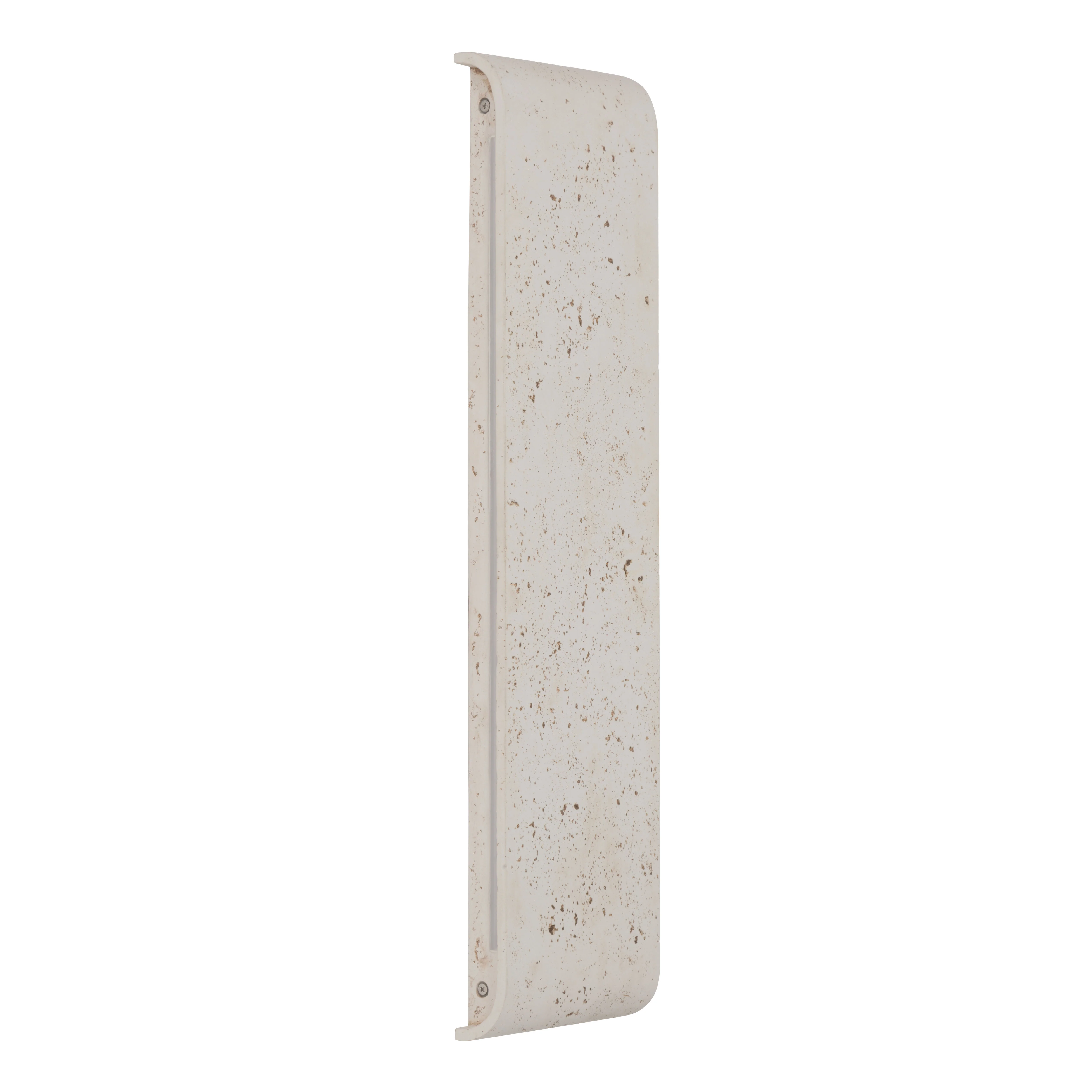 Stela Integrated LED 24in Outdoor Wall in White Travertine - Image 3