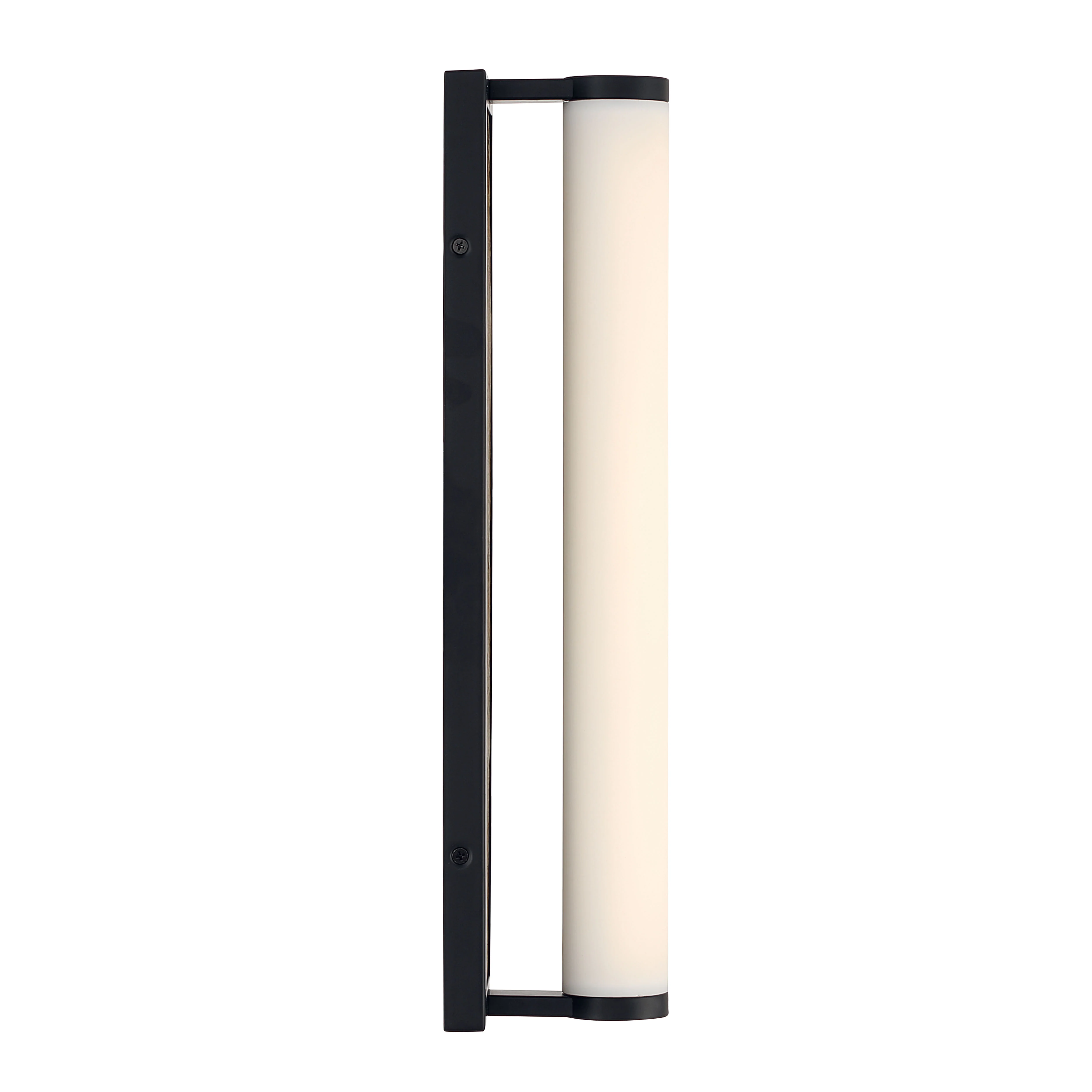 Stratum Integrated LED 18in Vanity in Matte Black with Moon Rock Slate - Image 5