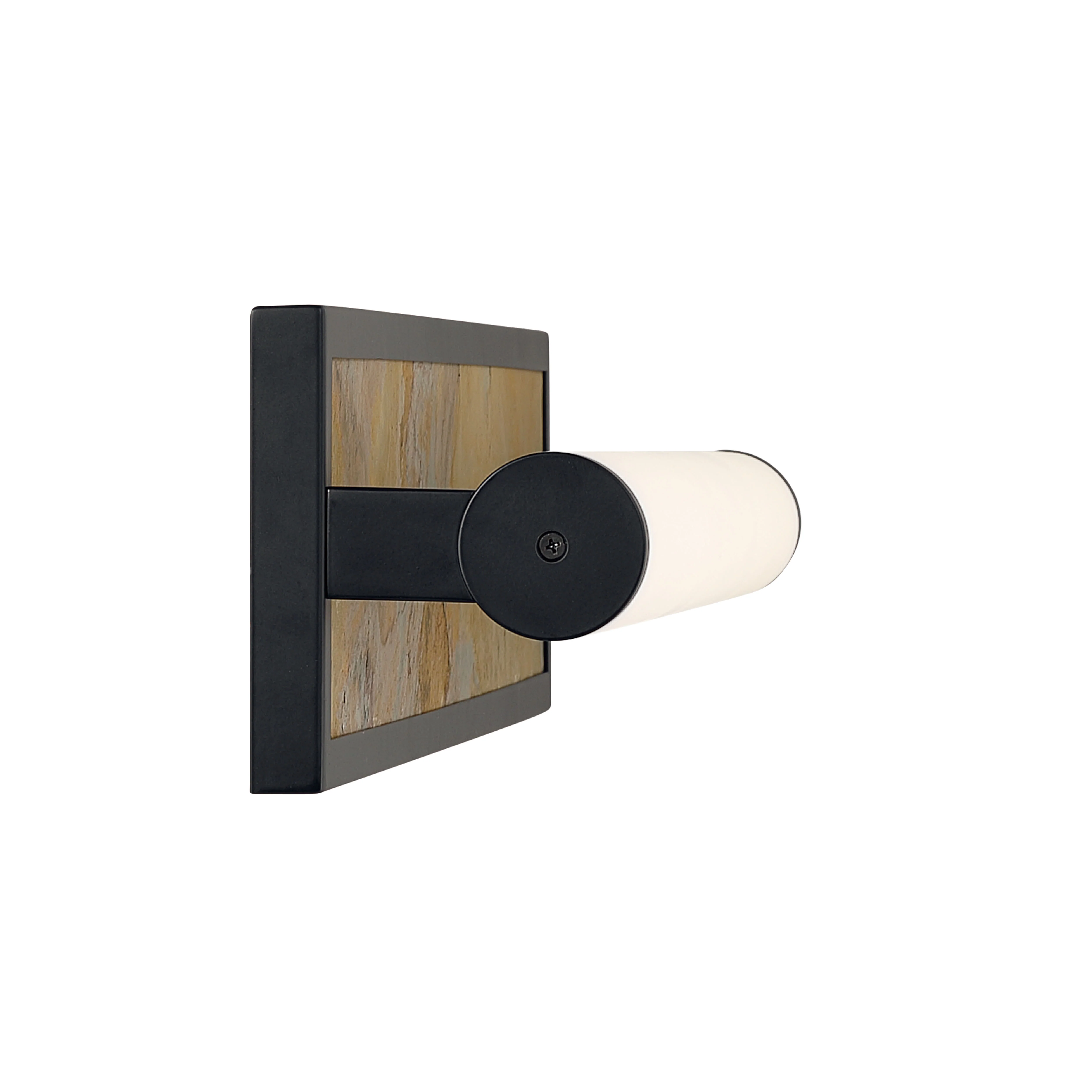 Stratum Integrated LED 24in Vanity in Matte Black with Moon Rock Slate - Image 5