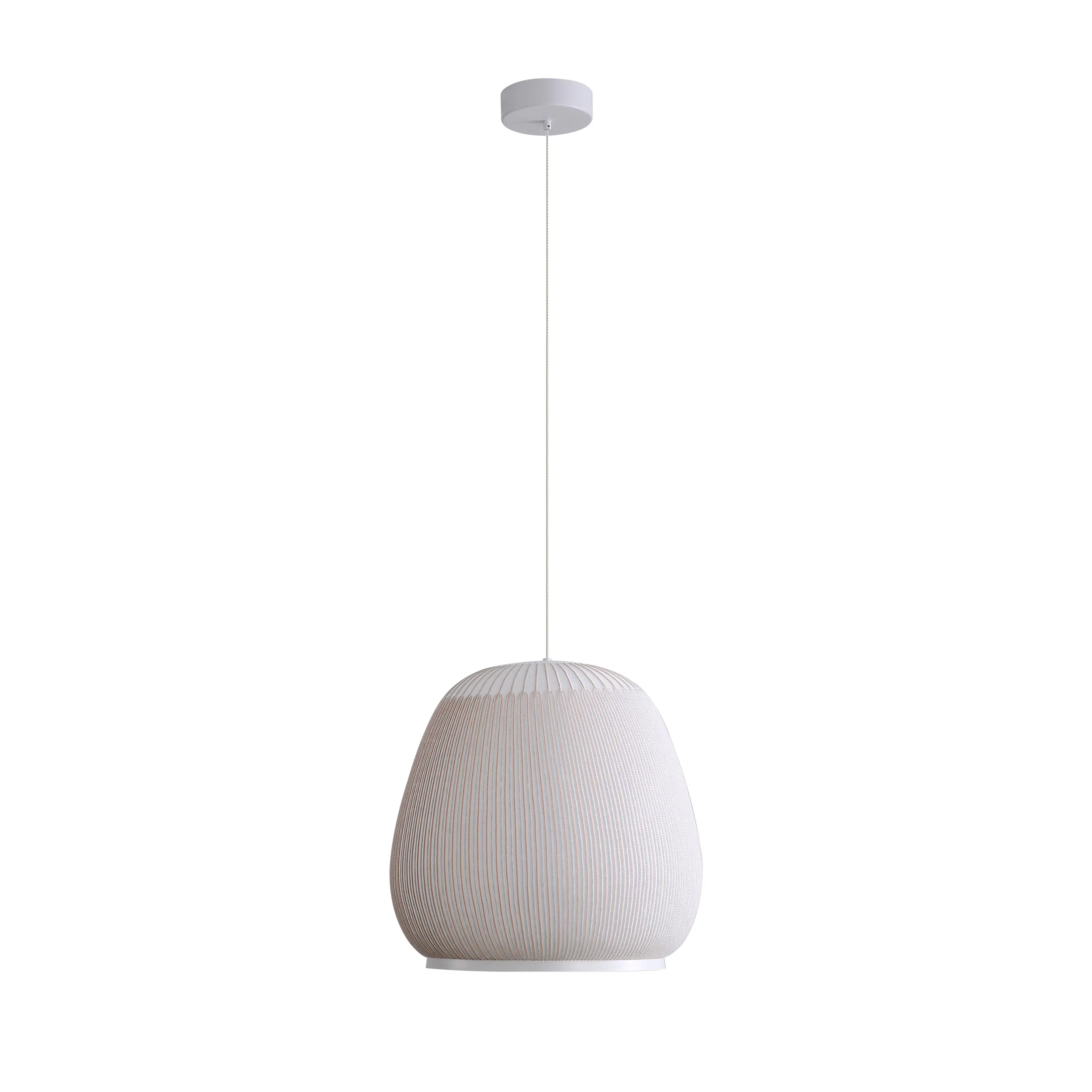 Tela Integrated LED 18in Pendant in Sand Yellow - Image 3