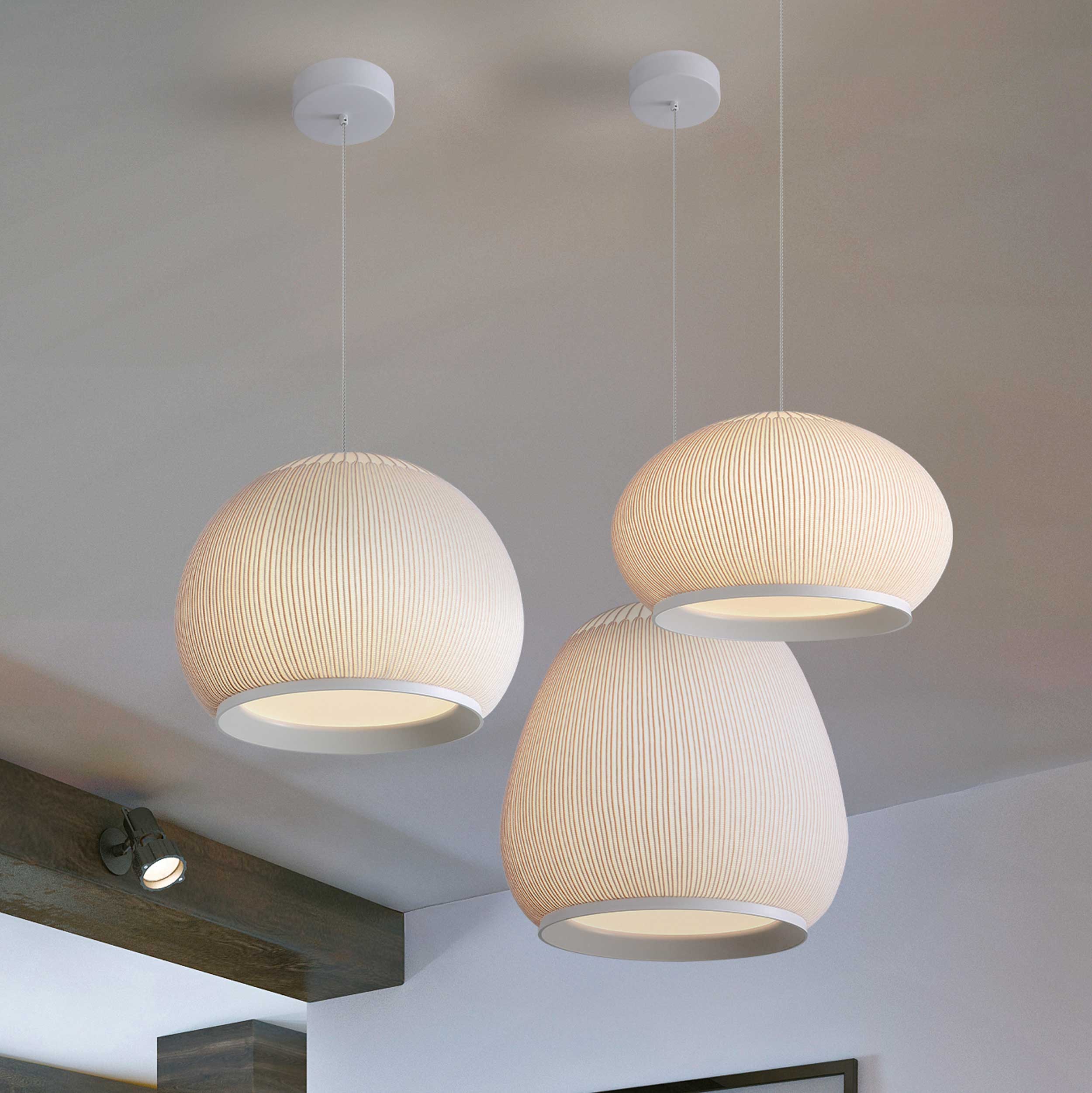 Tela Integrated LED 18in Pendant in Sand Yellow - Image 7
