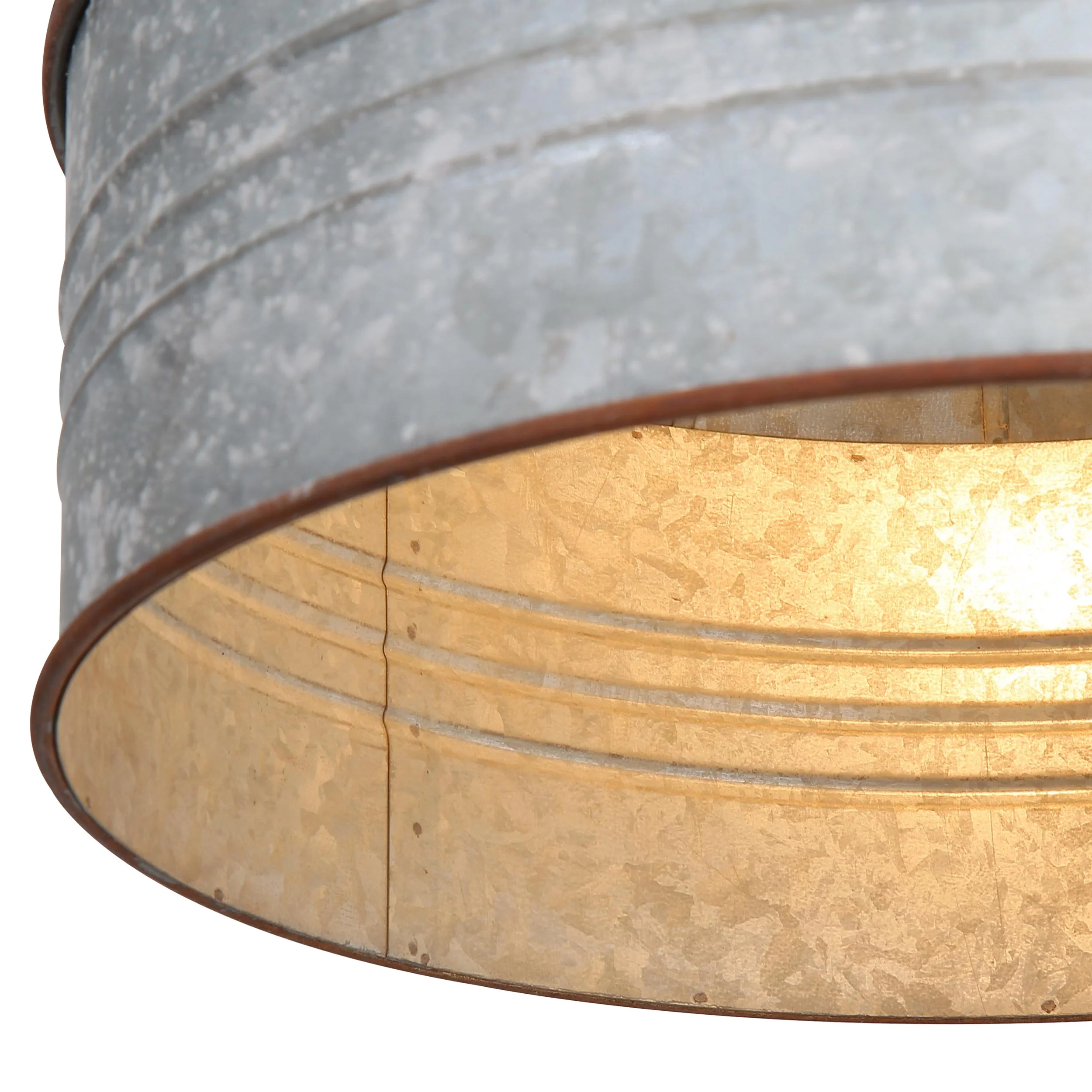 Tinsmith 1-light Pendant in Aged Galvanized Steel - Image 7