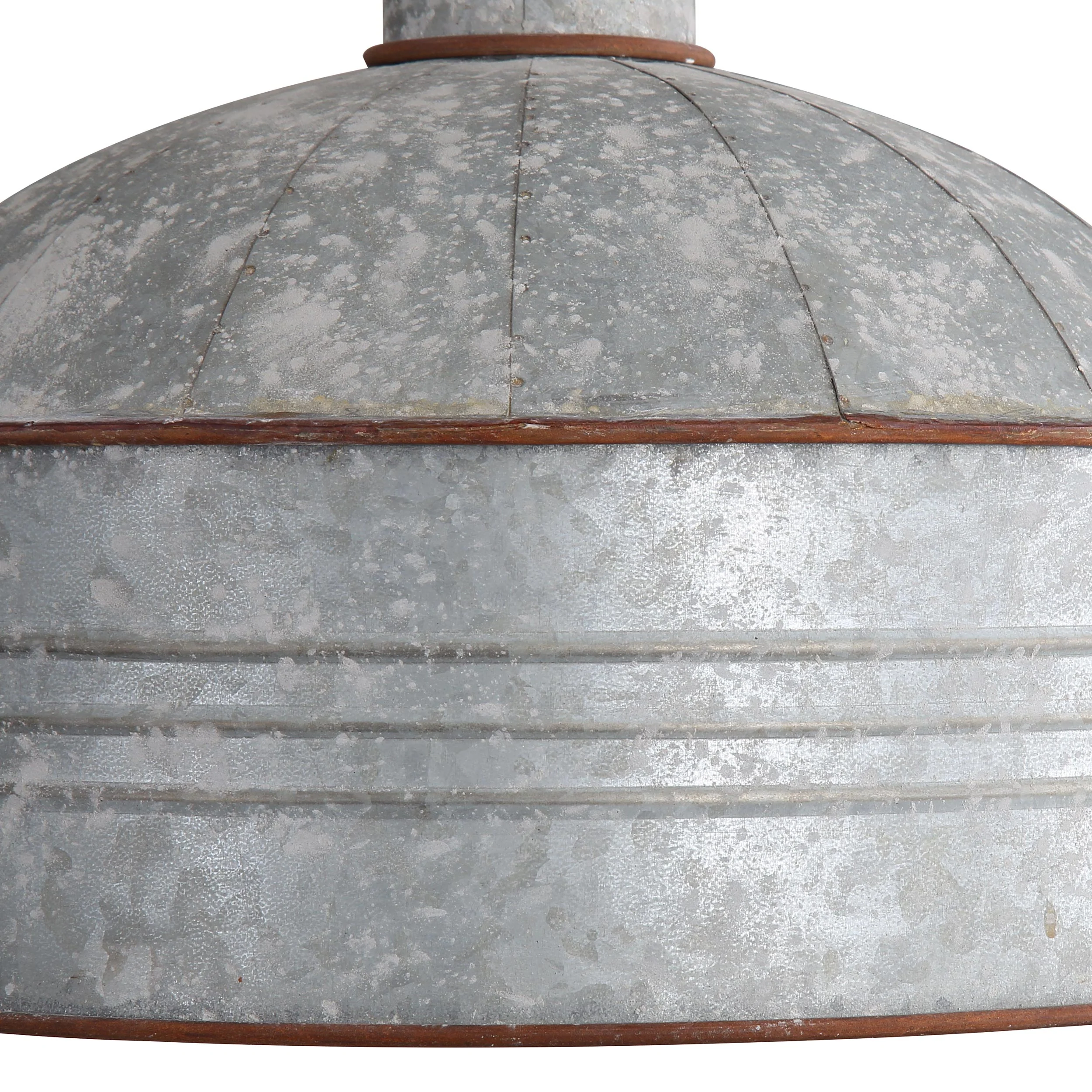 Tinsmith 1-light Pendant in Aged Galvanized Steel - Image 8