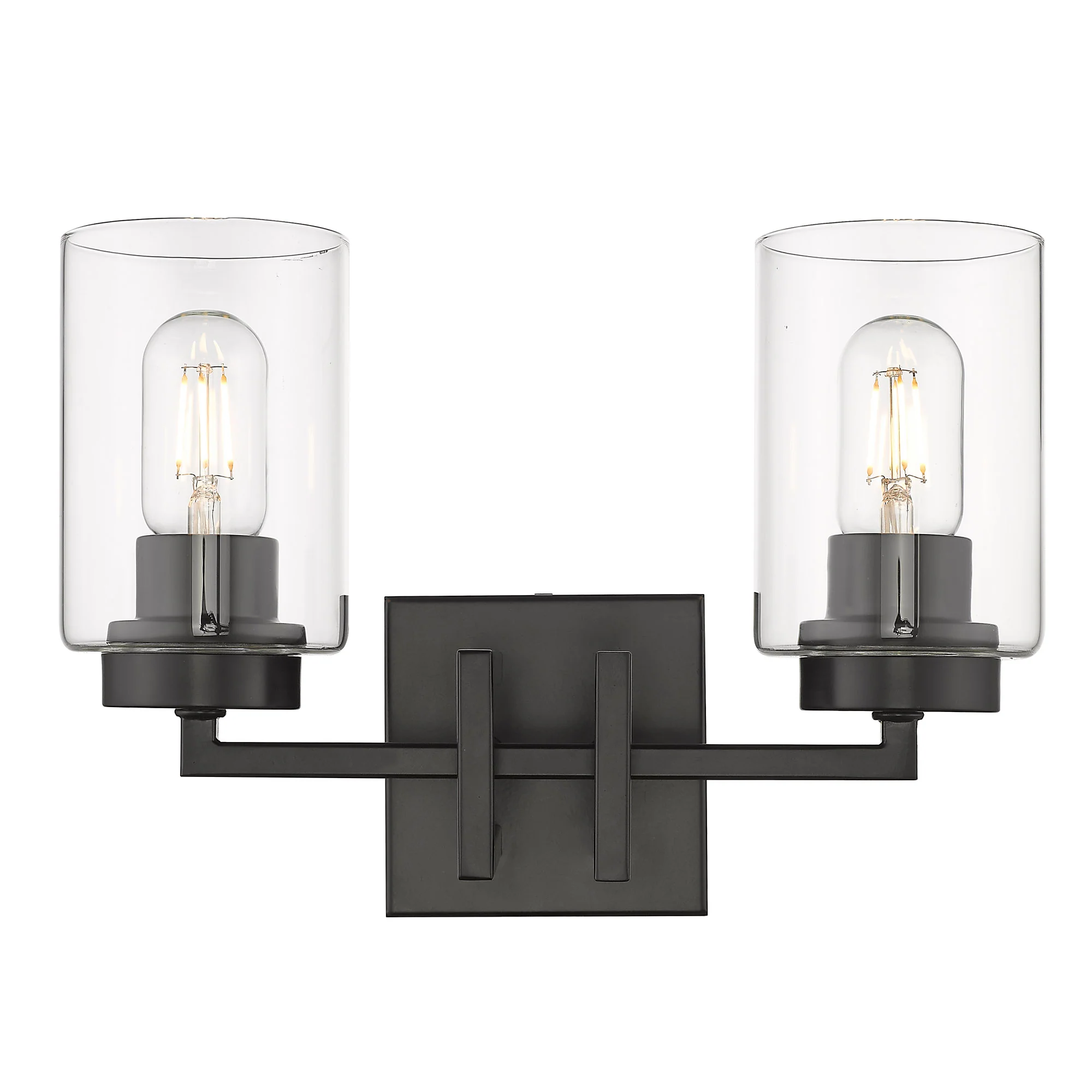 Tribeca 2-light Vanity in Matte Black - Image 3