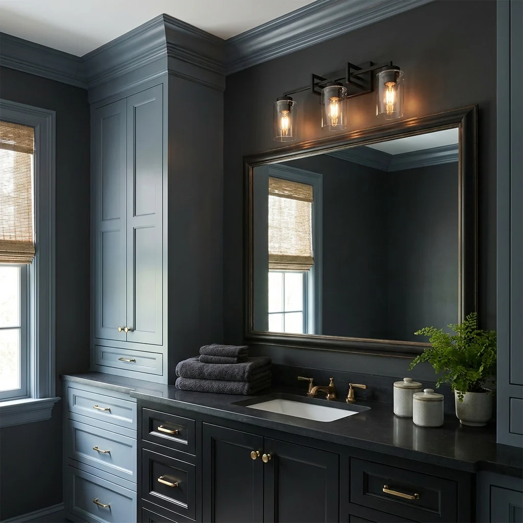 Tribeca 3-light Vanity in Matte Black - Image 3