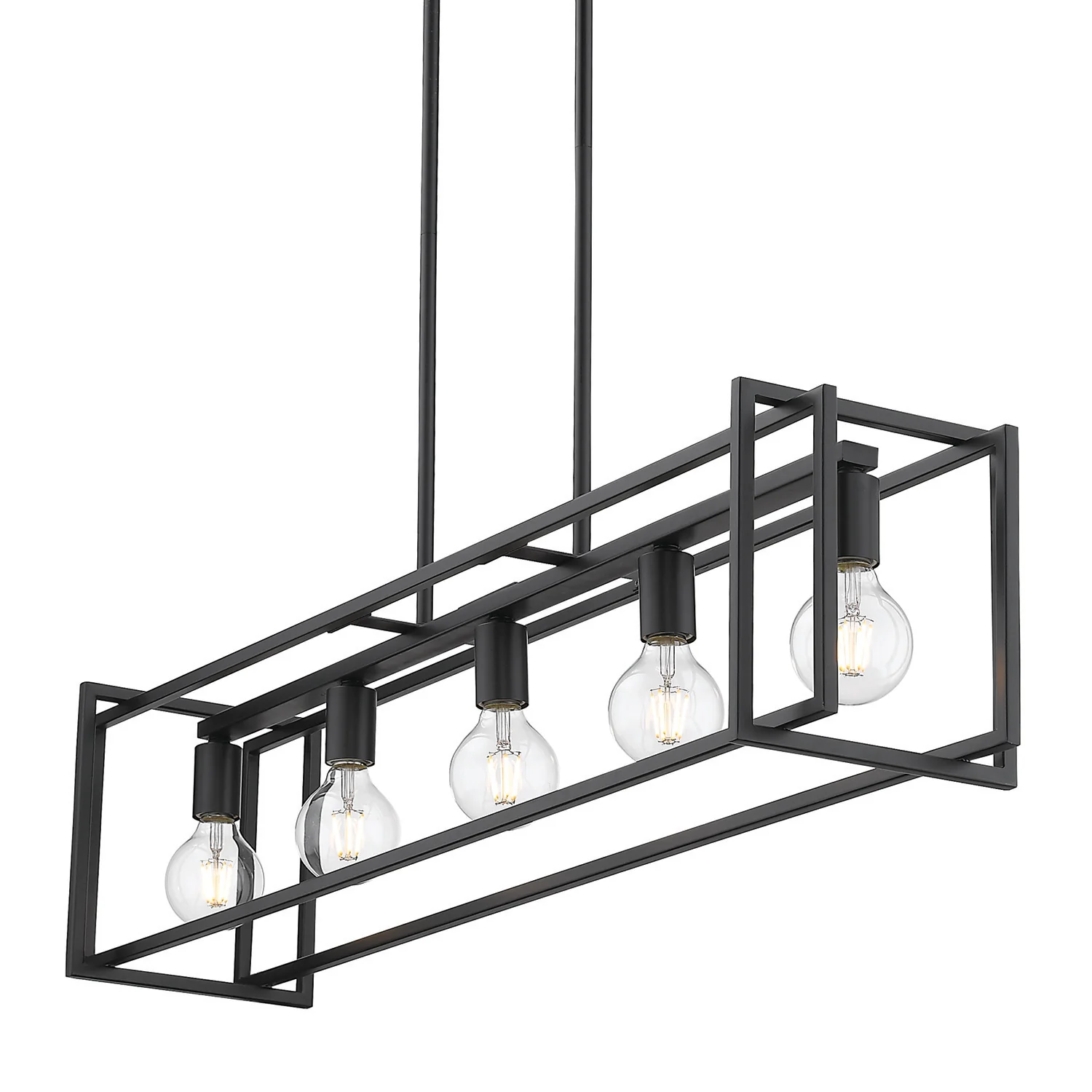 Tribeca 5-light Island Light in Matte Black - Image 3