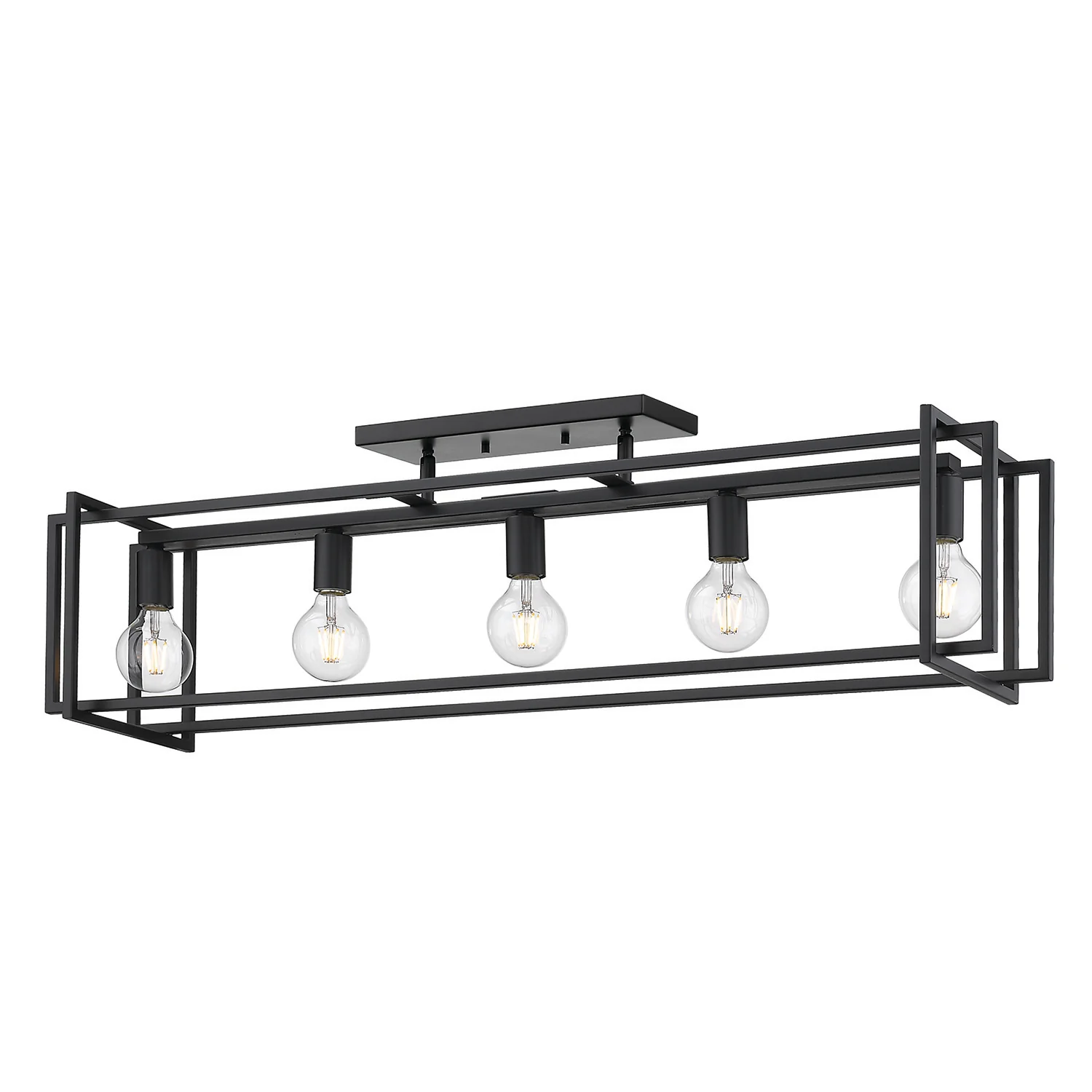 Tribeca 5-light Island Light in Matte Black - Image 4