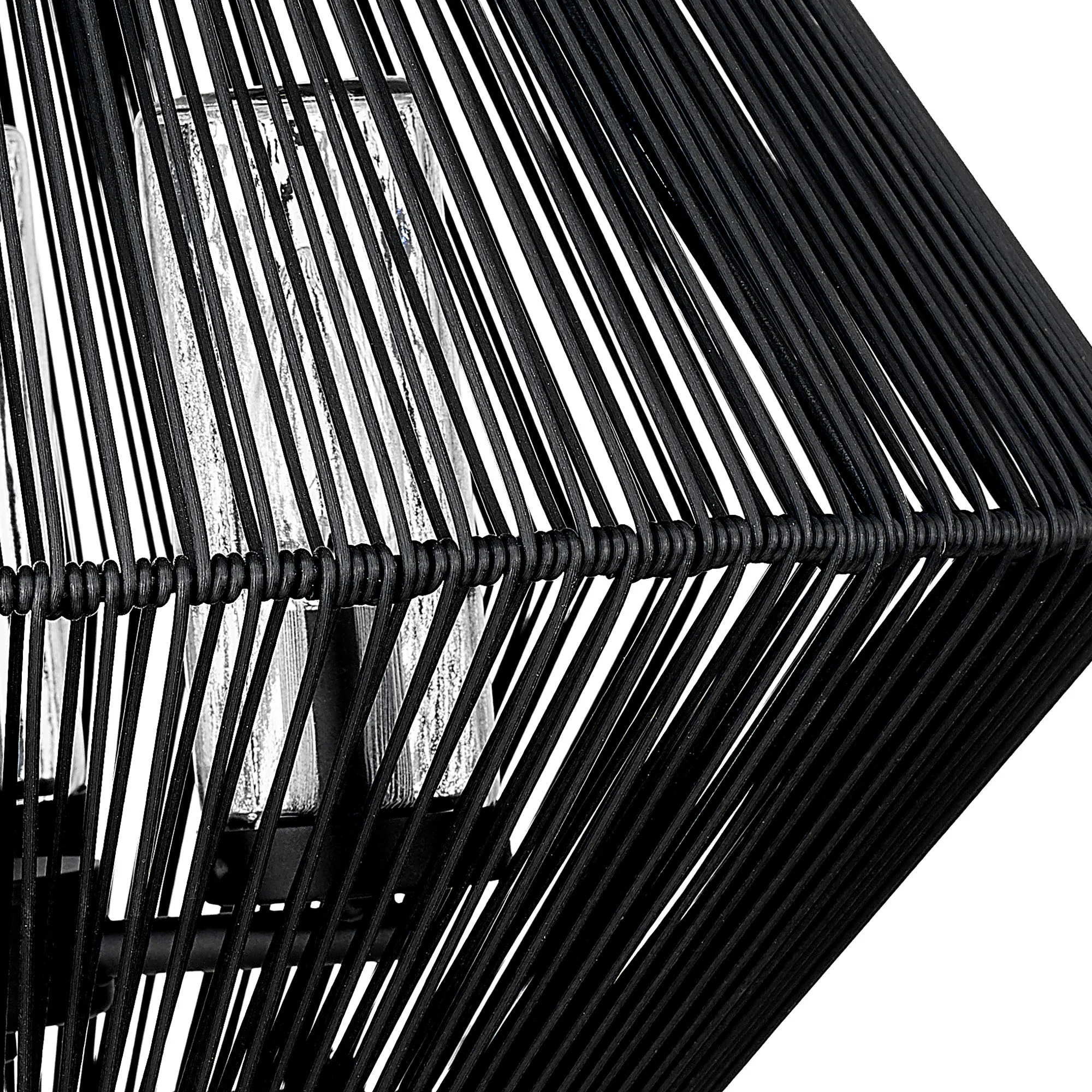 Valentina 3-light Outdoor Pendant in Natural Black - Image 3