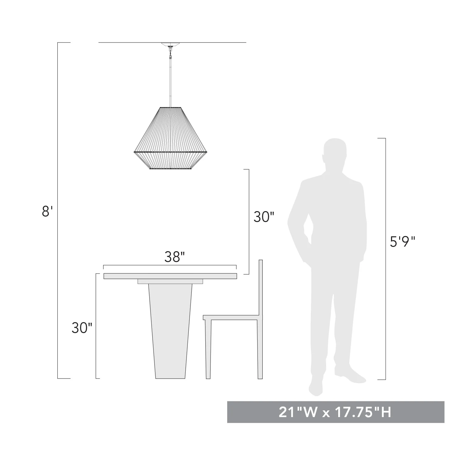 Valentina 4-light Pendant in Matte Black and Natural Raphia Rope shade - Image 7