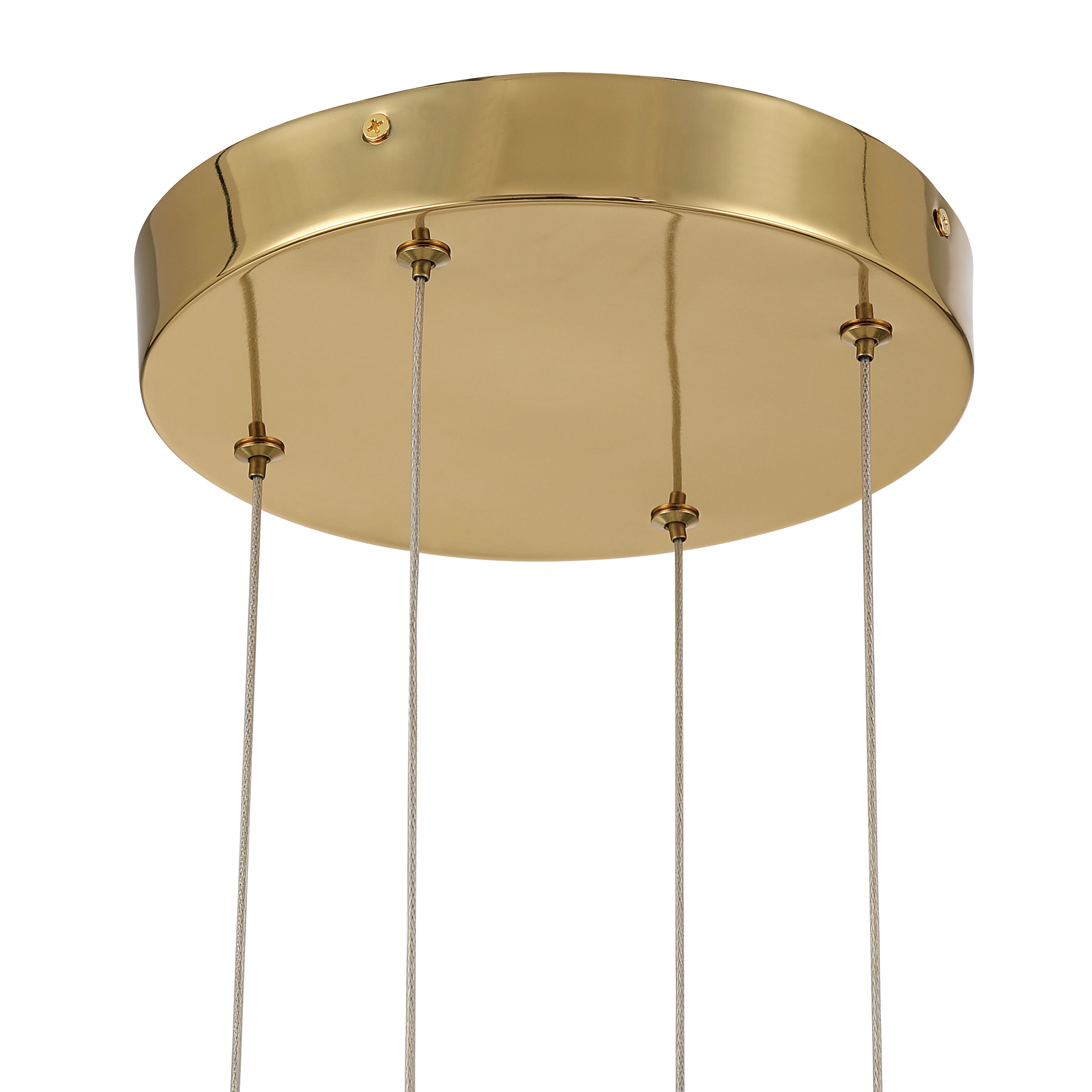 Vario Integrated LED 16 light Chandelier in Titanium Gold with Rose diffusers - Image 8