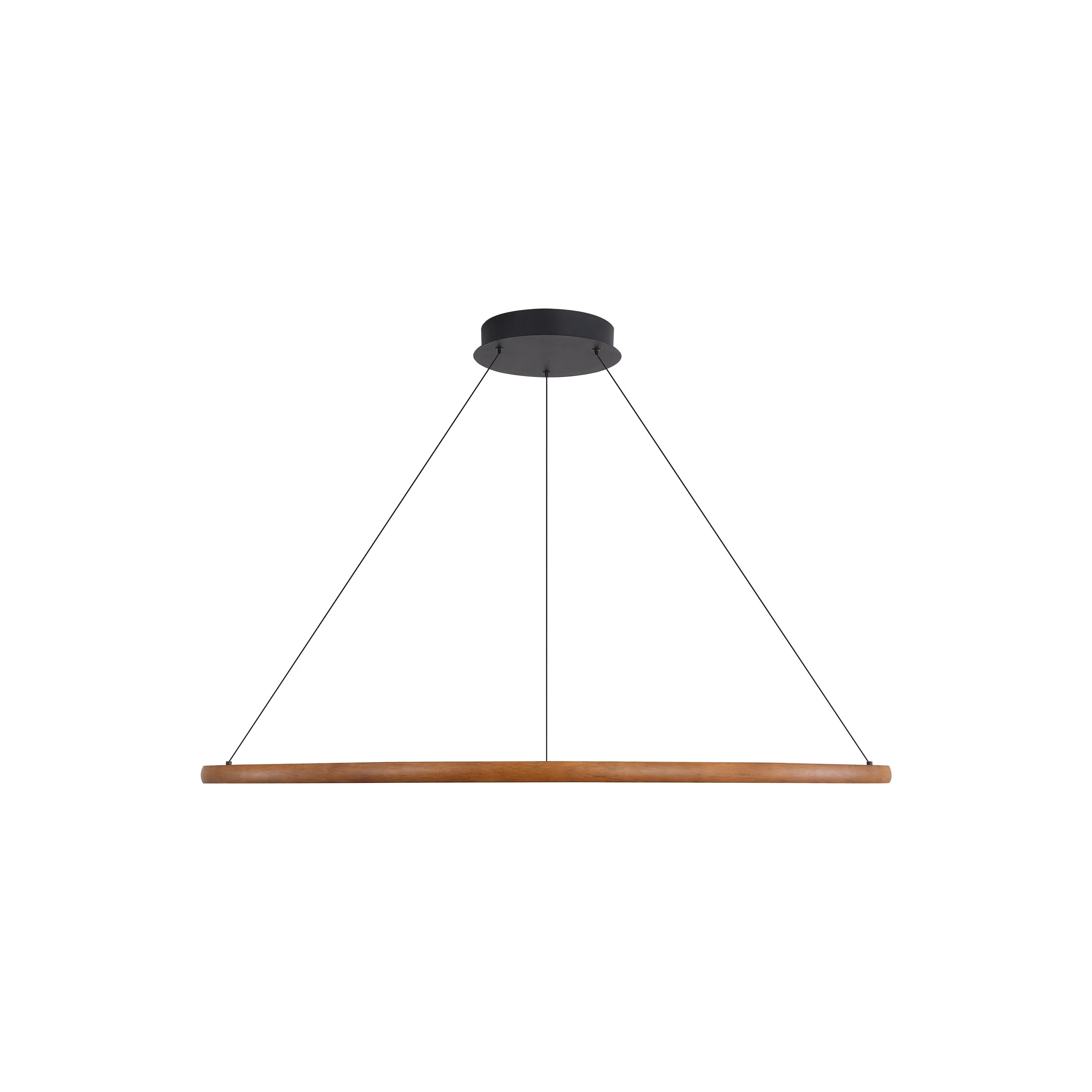 Veritas 47" Bi-directional LED Chandelier in Walnut - Image 4