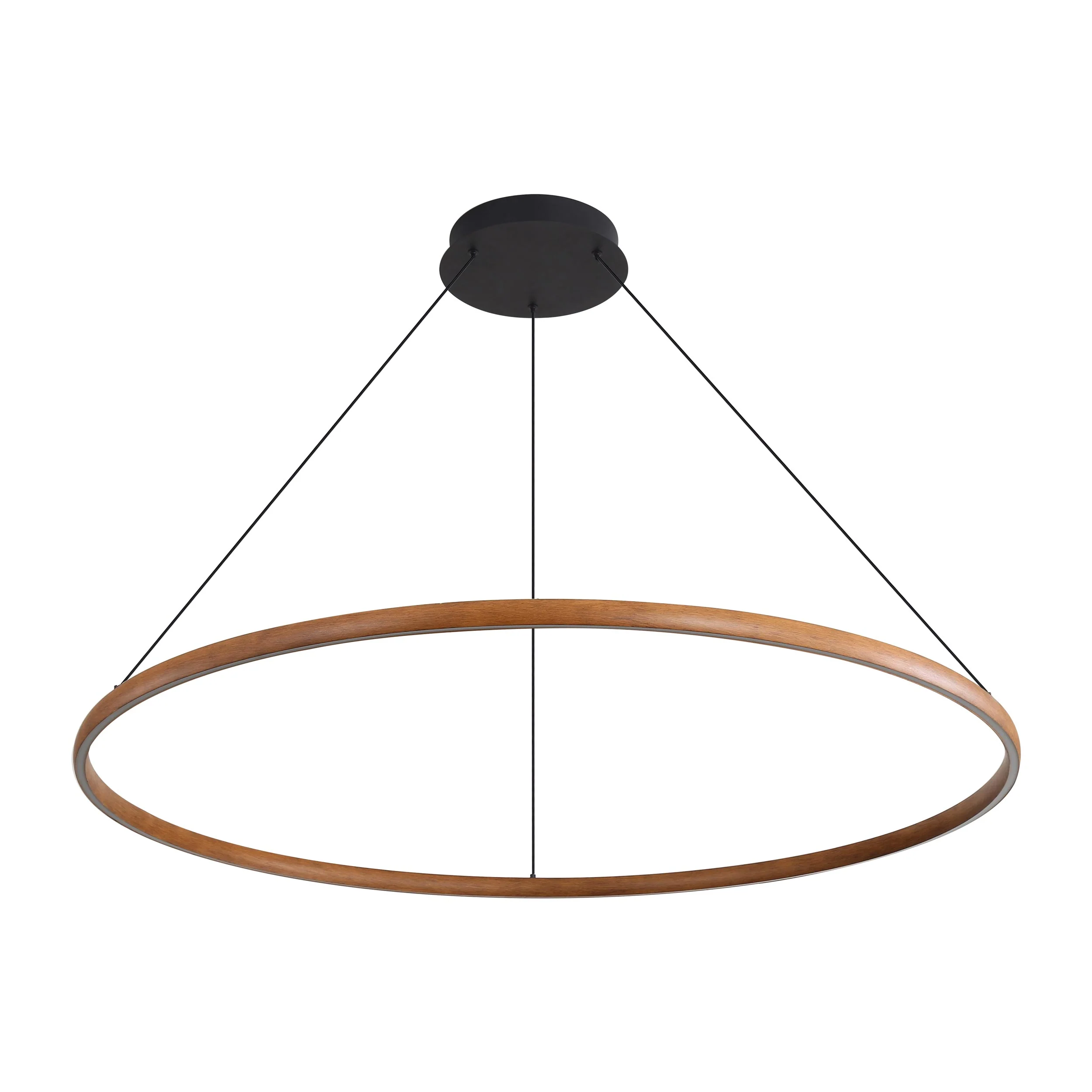 Veritas 71" Bi-directional LED Chandelier in Walnut - Image 2