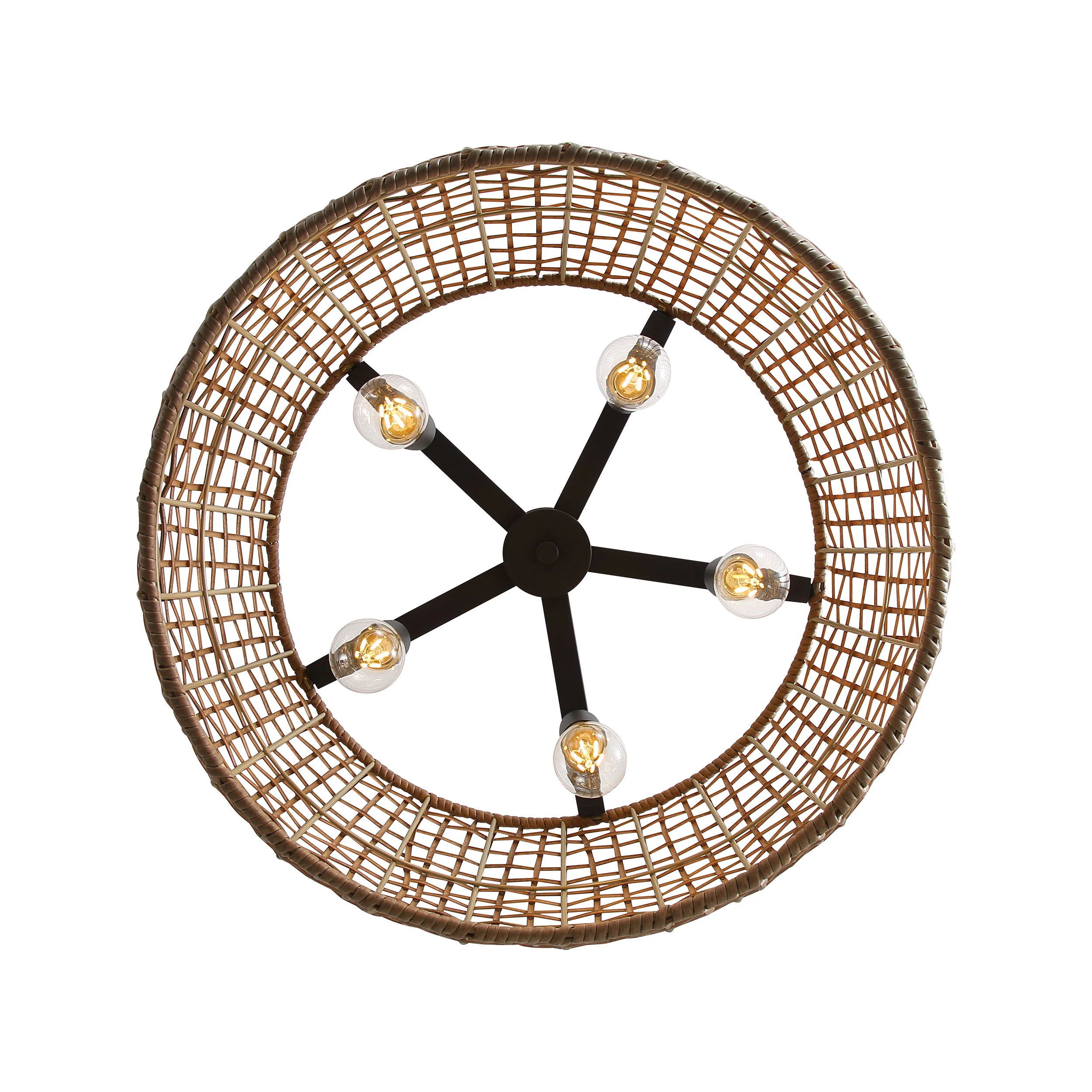 Weavelight 5-light Pendant in Natural Black - Image 6