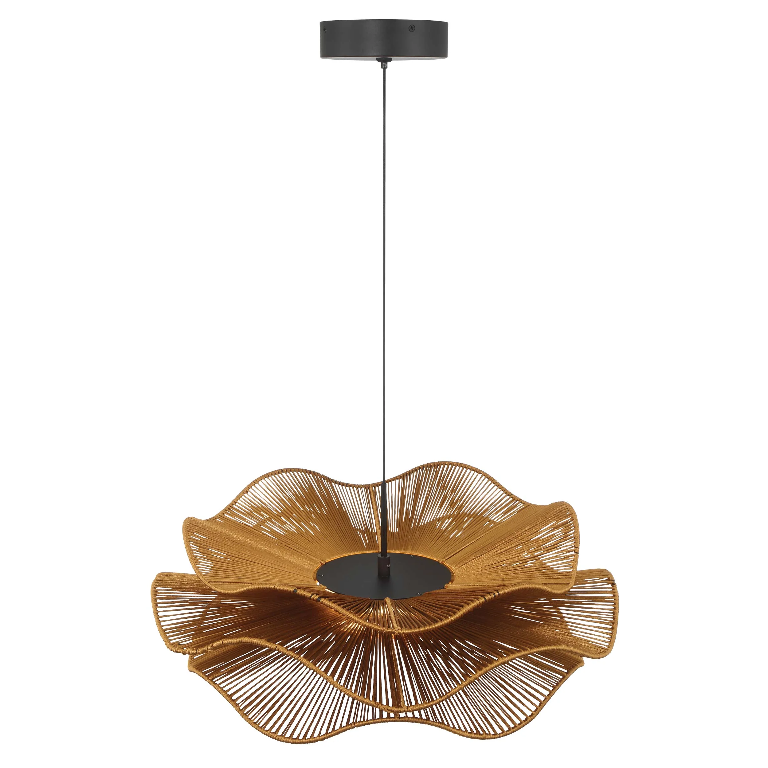 Whisper Integrated LED Pendant in Latte Rope - Image 6