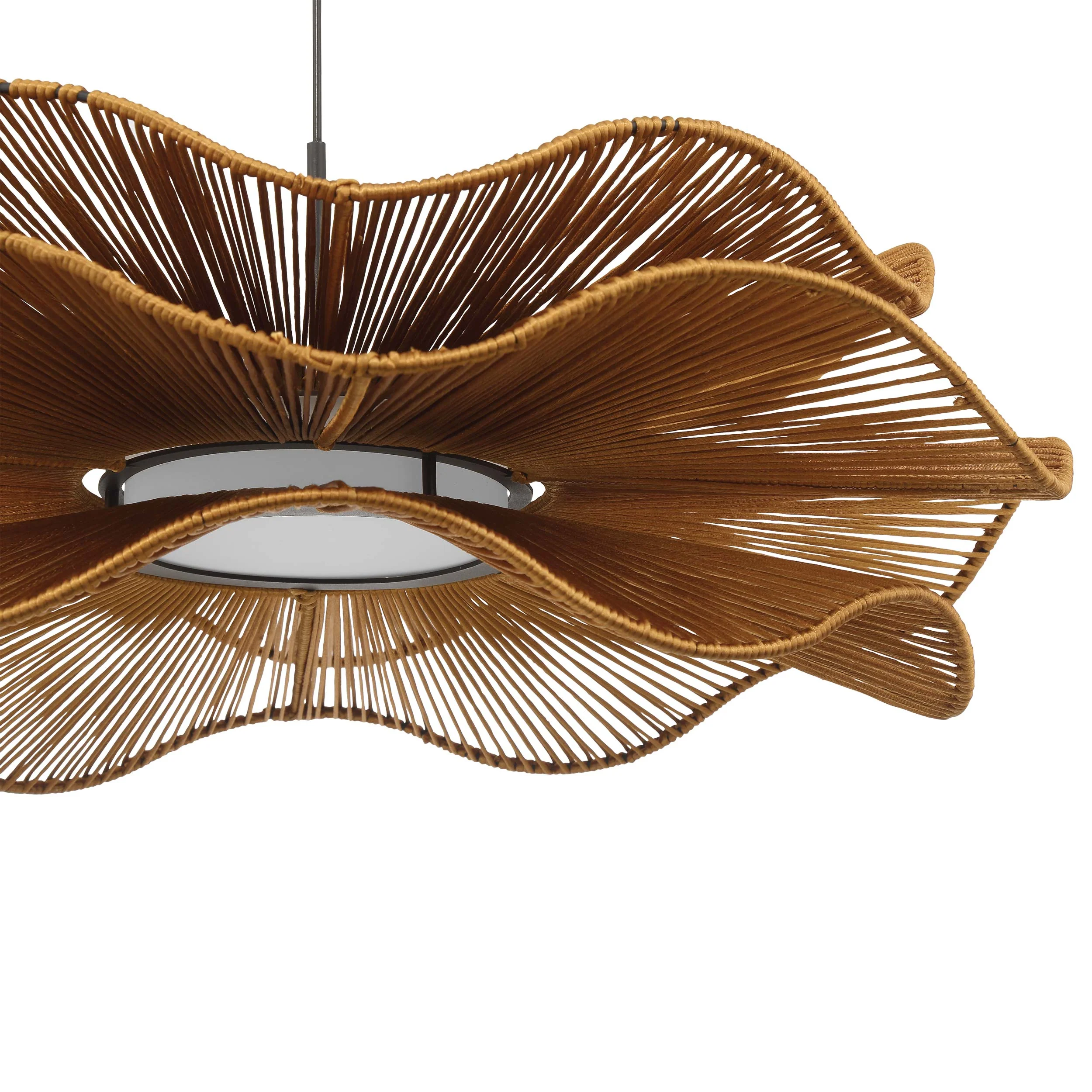 Whisper Integrated LED Pendant in Latte Rope - Image 9