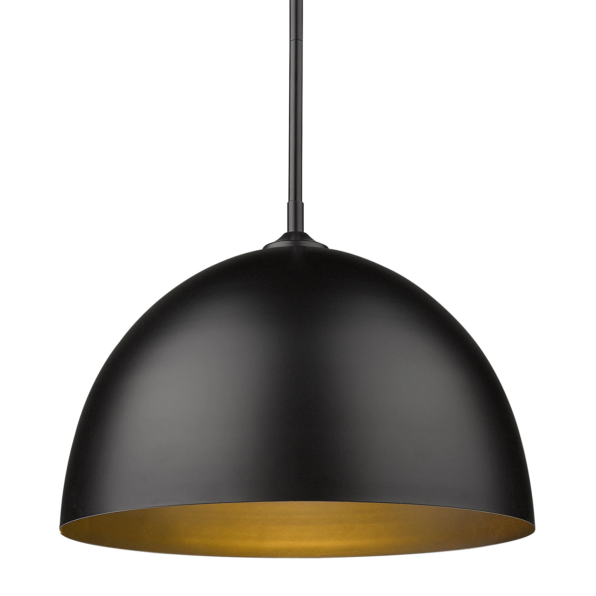 Zoey 1-light 16in Pendant in Matte Black