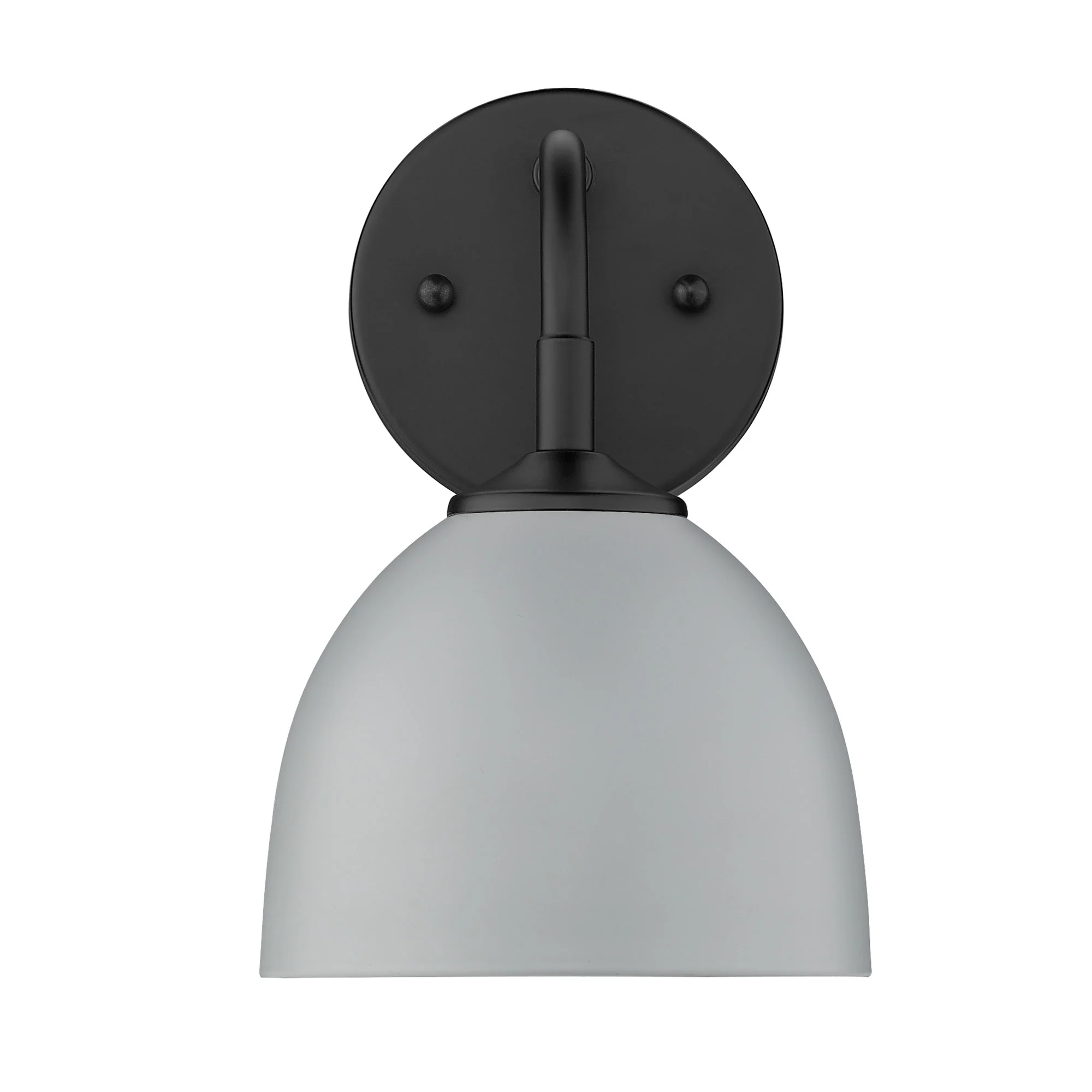 Zoey 1-light Wall Sconce in Matte Black and Matte Gray shade - Image 2